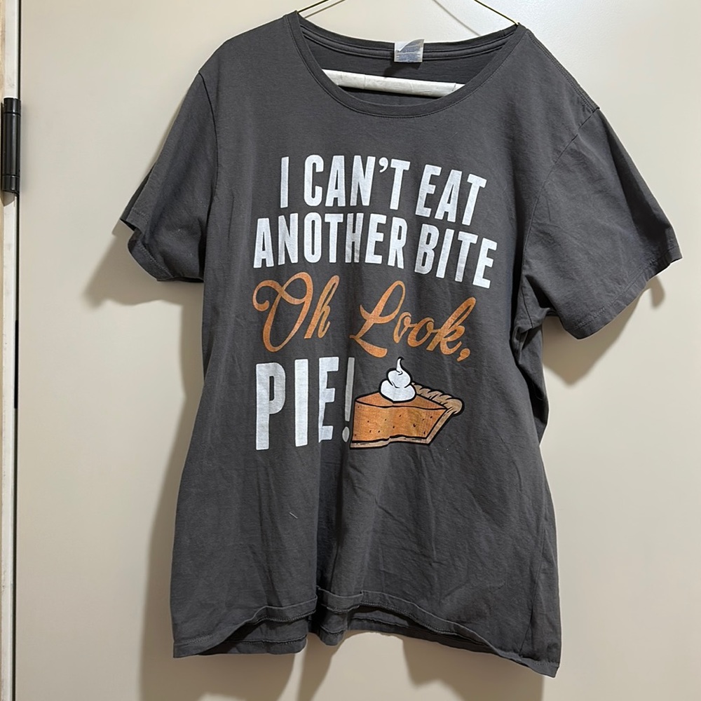 Cute Fun Thanksgiving Short Sleeve Top in XXL
